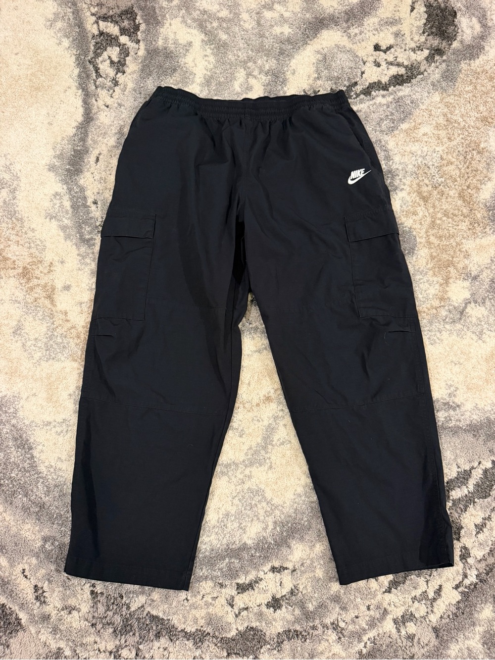 Brand New Nike Navy Blue Men’s 2XL Cargo Pants White Swoosh